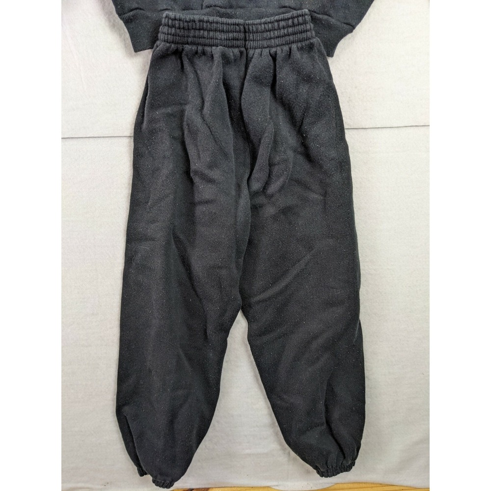 Tultex Halloween Ghost Sweatshirt M 10 / 12 Sweatpants S 6 / 8 Set Black - Picture 10 of 11